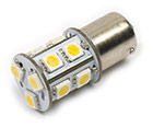 LED Lamp 12V, 2,2W, BA15S, Warmwit, rond, dimbaar