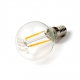LED Lamp 230V, bol, 2W, Filament, Warmwit, E14, helder