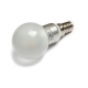 LED Lamp 230V, bol, 3W, Warmwit, E14, dimbaar, mat