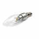 LED Lamp 230V, kaars, 3W, Extra Warmwit, E14 dimbaar helder plus
